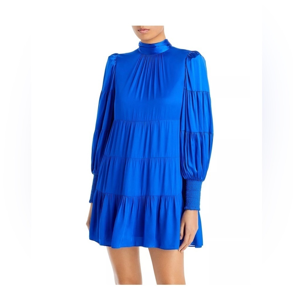 Alice and Olivia Karena Bow Back Tiered Dress - Picture 1 of 8